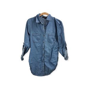 Soft Denim Medium Derek Heart Button Up